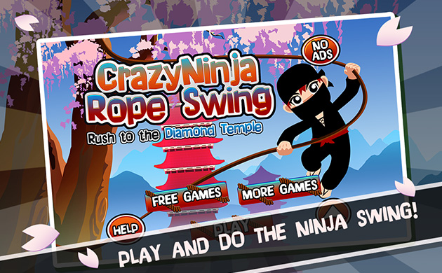 Crazy Ninja Rope Swing
